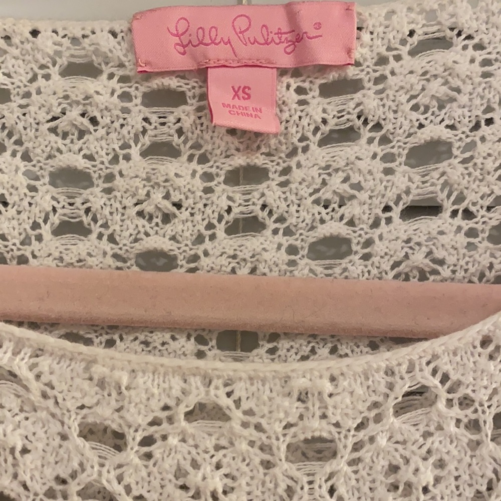 Lilly Pulitzer White Crochet Mini Summer Dress - Picture 2 of 9